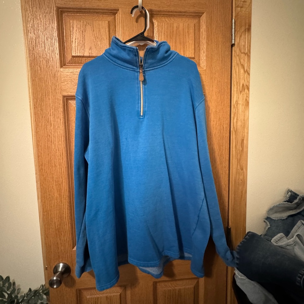 Blue Discount Divas quarter zip top